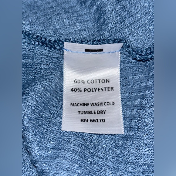 Intimately Free People Waffle Knit Ruffle Mock Neck  Thermal Top Women  XL Boho - Picture 6 of 7